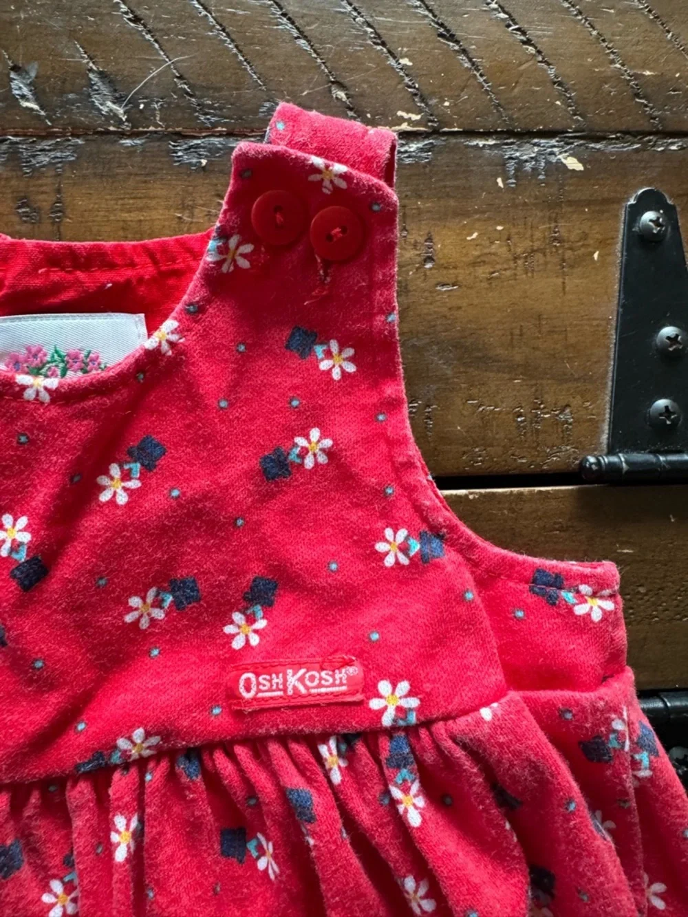 Oshkosh Daisy Overalls Vintage 3/6 months Cotton
